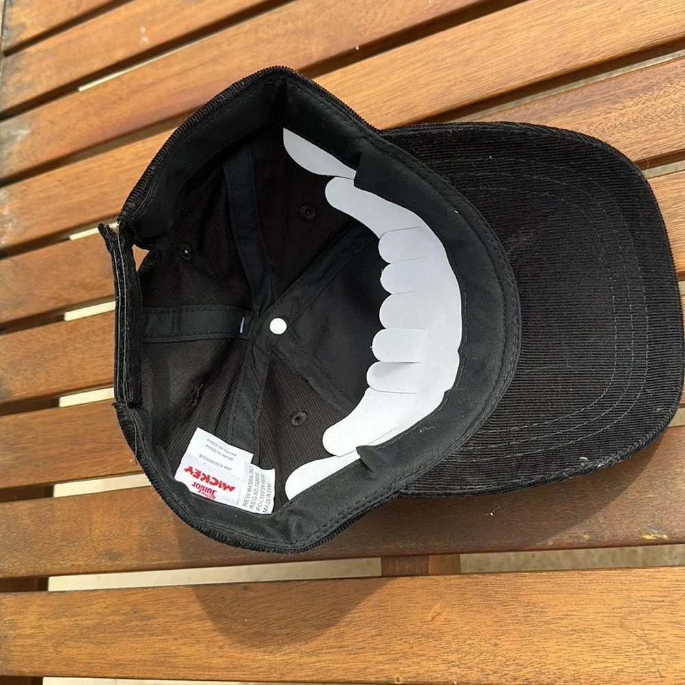 Disney Junior Mickey Mouse Black Baseball Cap Hat Ears Kids Youth Child OSFM new